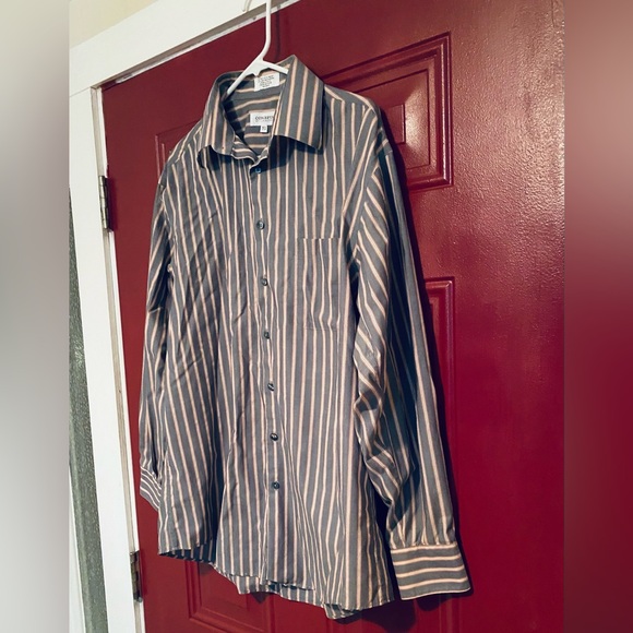 Concepts By Claiborne Men's Button Up Long Sleeve Shirt Size 16-1/2 (34-35) - Picture 4 of 16